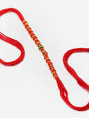 Traditional Red Beads Stringed Rakhi