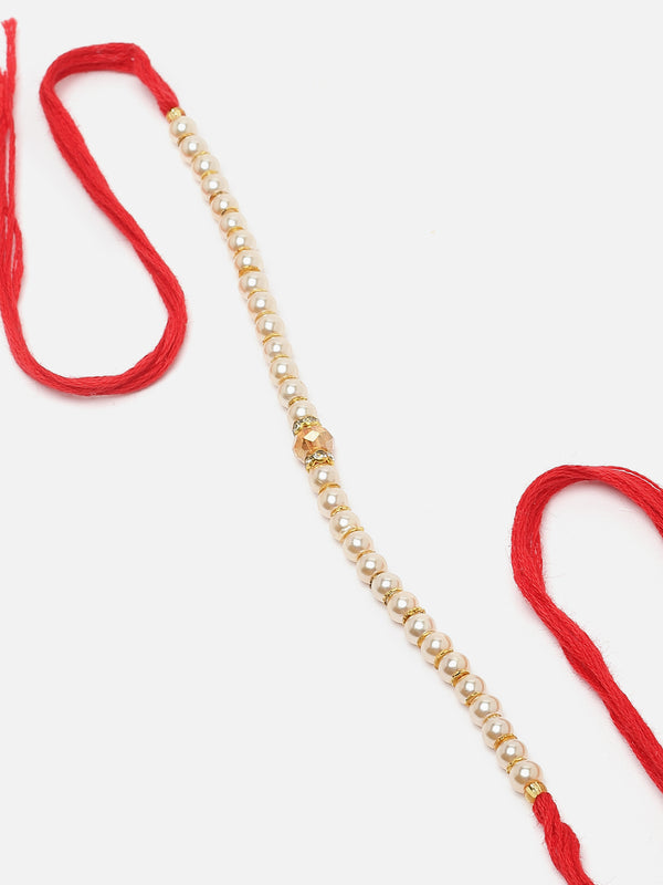 Traditional Pearl Studded Rakhi
