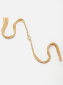 Traditional Classy Gold Toned Gold Plated  Kundan Studded Rakhi