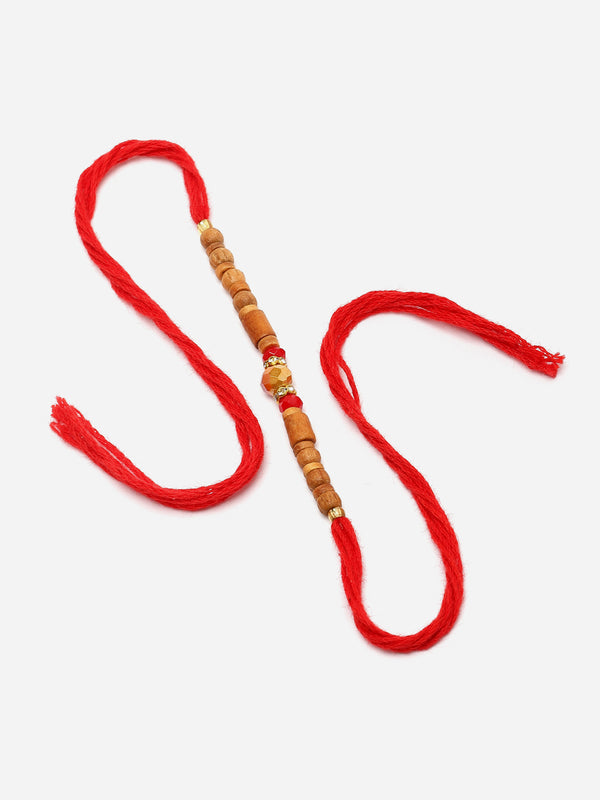 Charming Wooden Beaded Rakhi