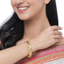 Set Of 2 Gold-Plated Classic Traditional Ethnic Handcrafted Bangles