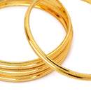 Set Of 4 Gold-Plated Traditional Handcrafted Classic Designer Bangles