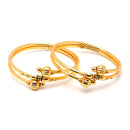 Set Of 12 Gold-Plated Classic Textured Multi Design Handcrafted Bangles