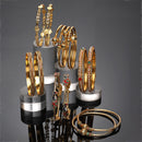 Set Of 12 Gold-Plated Classic Textured Multi Design Handcrafted Bangles