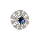 Kiara Advani Inspired Wedding Jewellery Set - NAVY BLUE