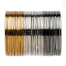 Gold, Silver & Black Toned Classic Bangles Jewellery Set (Combo Of Set Of 3)