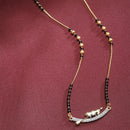 Heart Sharped Designer Gold Plated Mangalsutra Style  Pendant Jewellery For Women