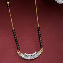 Heart Sharped Designer Gold Plated Mangalsutra Style  Pendant Jewellery For Women