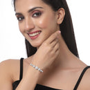 Stylish Silver Plated Set of 2 Bracelet for Woman