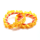 Gold-Plated Yellow Floral Haldi Jewellery Set Combo