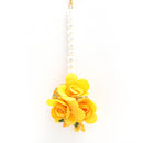 Gold-Plated Yellow Floral Haldi Jewellery Set Combo