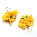 Gold-Plated Yellow Floral Haldi Jewellery Set Combo