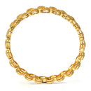 Golden Plated White American Diamond Studded Handcrafted Bangles Set of 2