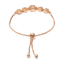 Rose Gold-Plated Star Shaped American Diamond Studded  Bracelet