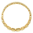 Gold-Plated White American Diamond studded Floral Shaped Bangles Jewellery Set (Set Of 2)