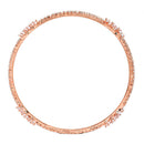Rose Gold-Plated White American Diamond studded Bangles Jewellery Set (Set Of 4)