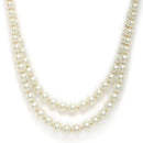 Gold-Plated White Pearls Studded Layered Necklace