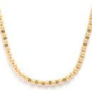 Gold-Plated Champagne Pearls Studded Necklace