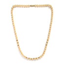 Gold-Plated Champagne Pearls Studded Necklace