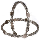 Oxidised Silver-Plated Black Toned White American Diamond studded Temple Coin Bangles Jewellery Set (Set Of 2)