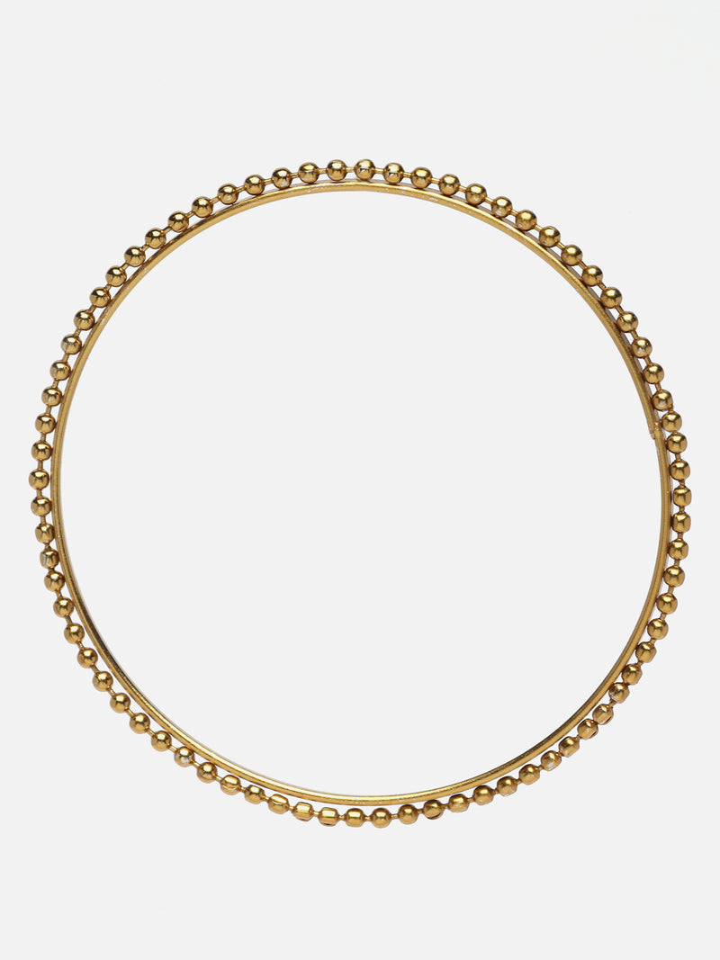 Gold-Plated Black Matte Finish Velvet AD Studded Gold Pearl Tasselled Bangles Set Of 56