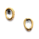 Gold-Plated White Kundan Studded Necklace with Earrings Jewellery set