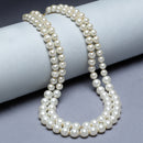 Gold-Plated White Pearls Studded Layered Necklace