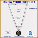 Rose Gold Plated with Stylish Design Stainless Steel Pendent Set