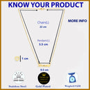 Gold Plated with Unique Design Stainless Steel Pendant Set