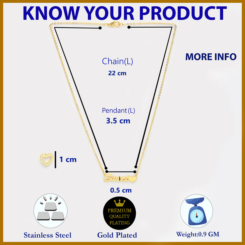 Gold Plated with Unique Design Stainless Steel Pendant Set