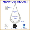 Rhodium Plated Silver Toned Geometric Design American Diamond Stone Studded Jewellery Set