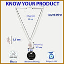 Rhodium Plated with Leaf Shaped Design & Pink American Diamonds Studded Pendant Set