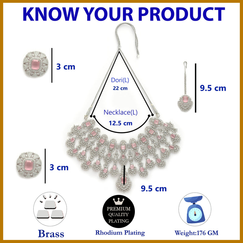 Kiara Advani Inspired Wedding Jewellery Set - PINK