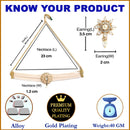 Multi-String White Pearl Studded Choker Jewelry Set