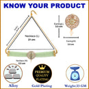 Multistrand Gold-Plated Lime Green & White American Diamond Stone Studded & Beaded Jewellery Set