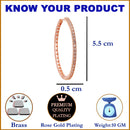 Rose Gold-Plated Gunmetal Toned White American Diamond studded Circular Shaped Hoop Earrings