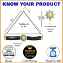 Antique Gold-Plated Green & White Beaded AD-Studded Jewellery Set