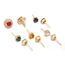 Style Jewellery Gold-Plated Multi-color Earring  5 In 1 Interchangeable