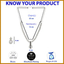 Rhodium Plated Silver Toned White American Diamond Studded Jewellery Set