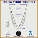 Rhodium Plated Silver Toned Sparkle White American Diamond Studded Jewellery Set