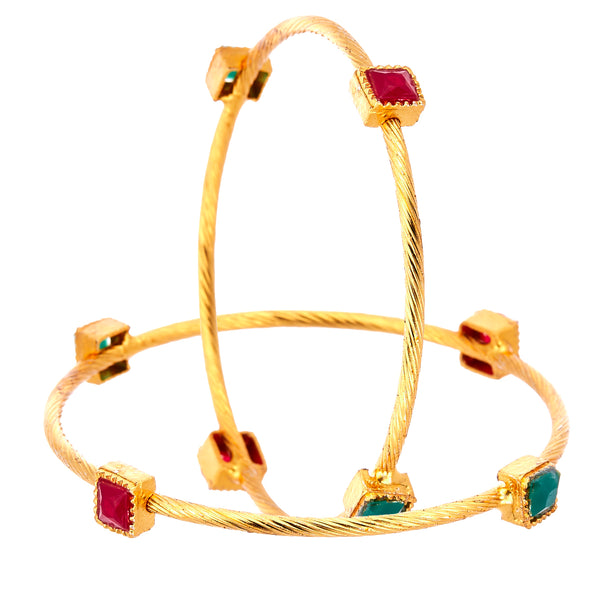 Ethnic & Exquisite Designer Gold Plated Jewellery Bangle for Women and Girls