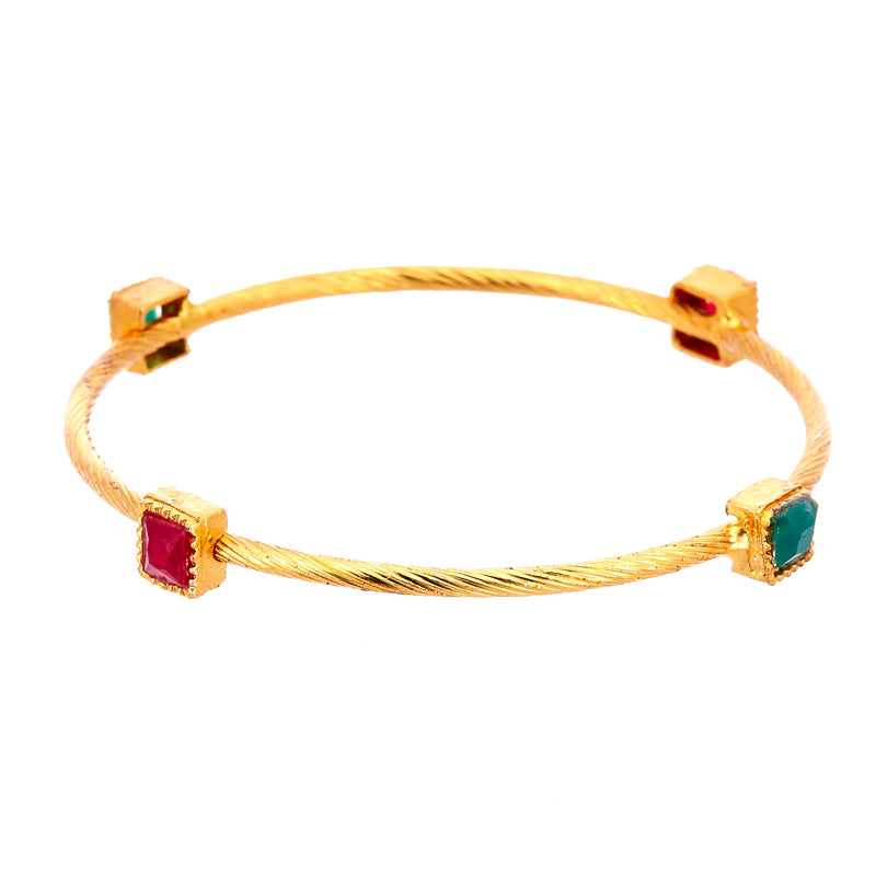 Ethnic & Exquisite Designer Gold Plated Jewellery Bangle for Women and Girls