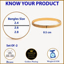 Gold Plated Contemporary Look Bangles For Women & Girls