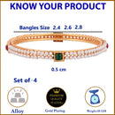 Gold Plated Pearl Designer Bangles Jewellery for Women & Girls