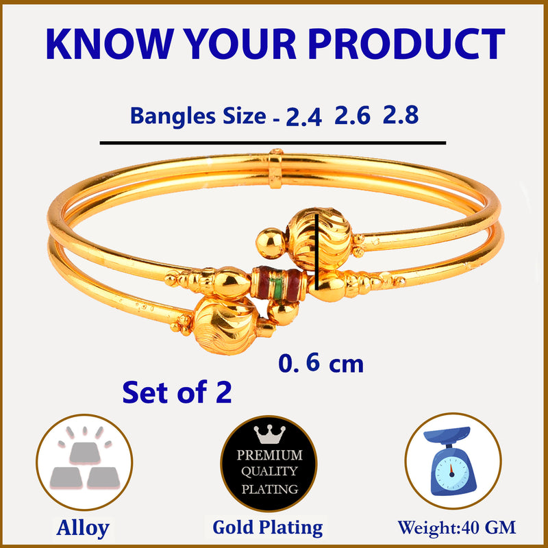 Gold Plated Bangles for Women and Girls