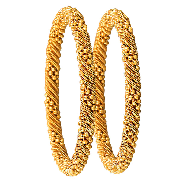 Gold Plated Brass Bangle Set for Women…
