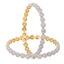 Set Of 2 24 CT  Gold-Plated Bangles