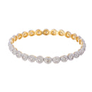 Set Of 2 24 CT  Gold-Plated Bangles