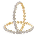 Set Of 2 24 CT  Gold-Plated Bangles