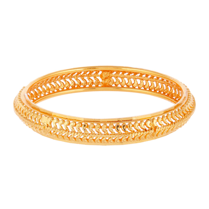 Gold Plated Brass Kada Bangle Set